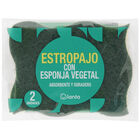 Estropajo con esponja Lanta 2 uds vegetal