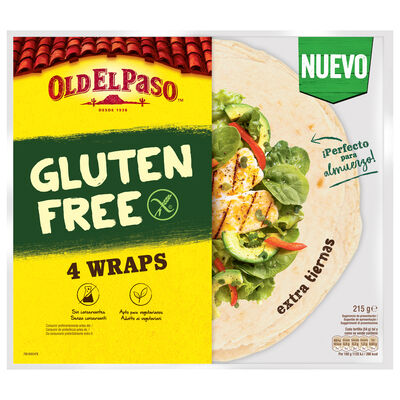 Tortilla wrap sin gluten Old el Paso 4 unidades