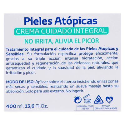 Crema corporal Instituto Español 400ml piel atópica