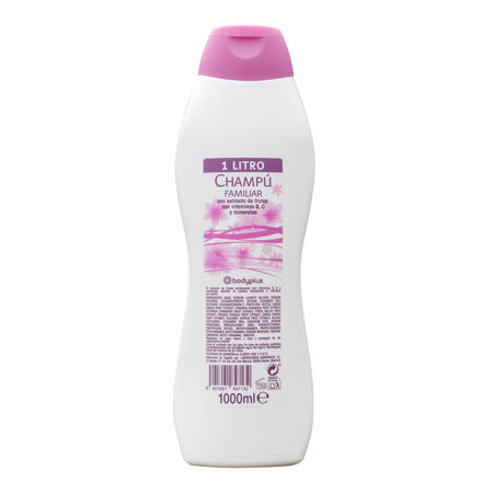 Champú Bodyplus 1l frutal tamaño familiar
