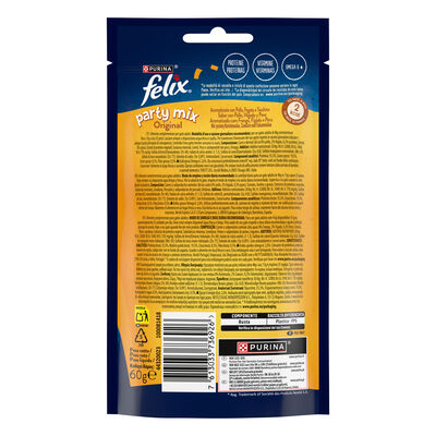 Snack gato F&eacute;lix Pary Mix 60g