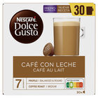 Café con leche intensidad 7 Dolce Gusto 30 cápsulas
