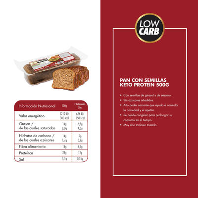 Pan molde Keto Protein Bestdiet Sport semillas 500g