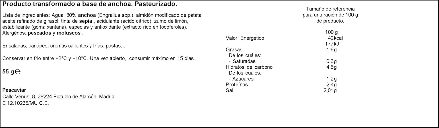 Perlas de anchoa Anchoviar 55g