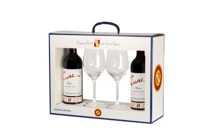 Estuche 2 botellas vino tinto DO Rioja Cune 75cl crianza