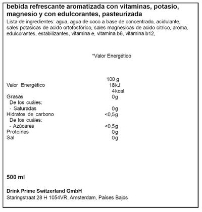 Bebida isotónica Prime BORUSSIA DORTMUND 500mL C/12