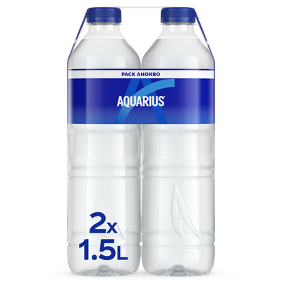 Bebida isotónica Aquarius botella 1,5l pack 2 limón