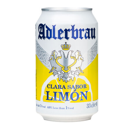 Cerveza sin alcohol con limón Adlerbrau lata 33cl