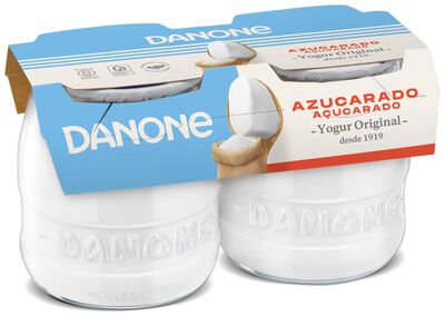 Yogur original Danone pack 2 azucarado