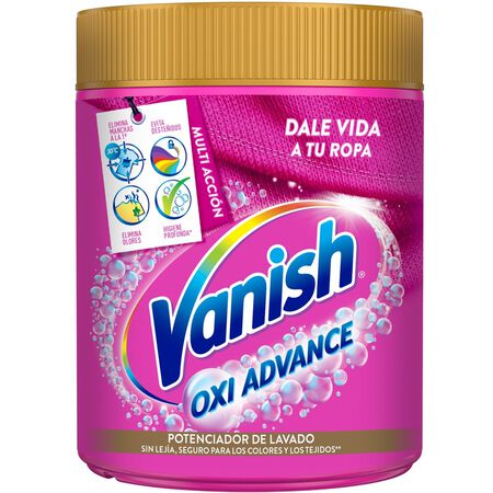 Vanish Multipoder Quitamanchas polvo multibeneficio para la ropa elimina olores y potenciador del lavado 400g