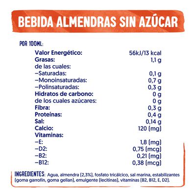 Bebida de almendras sin azúcar Alpro 1l