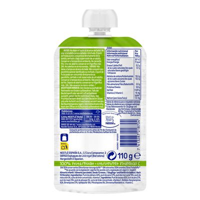 Pouch Nestle happy fruits desde 12meses 110g