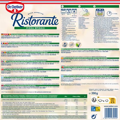 Pizza Ristorante Dr Oetker 390g spinaci
