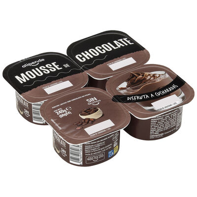 Mousse Alipende pack 4 chocolate