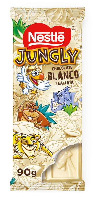 Chocolate blanco Jungly Nestl&eacute; 90g
