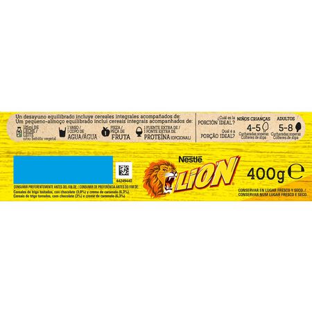 Cereales nestlé 400g Lion con caramelo y chocolate