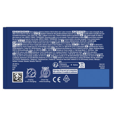 Cepillo de Dientes El&eacute;ctrico Negro Noche, con 1 Cabezal Dise&ntilde;ado por Braun