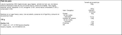 Paté hígado de pato superior Martiko 130g