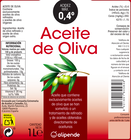 Aceite de oliva Alipende 1l 0,4&ordm;