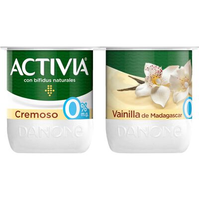 B&iacute;fidus Activia 0% pack 4 vainilla
