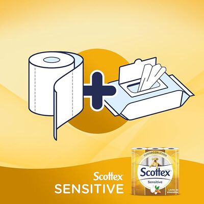 Papel higiénico Scottex 6 rollos sensitive