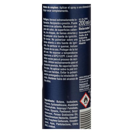 Desodorante en spray Nivea men 200ml protege&cuida antitranspirante