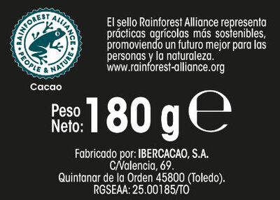 Bombones 70% cacao Alipende 180g