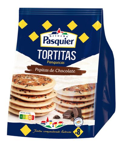 Tortitas con pepitas de chocolate Pasquier 280g