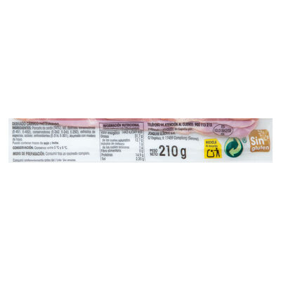 Bacon ahumado Alipende 210g
