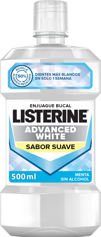 Enjuague bucal Listerine 500ml white suave