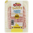 Jamón de pavo en lonchas finas bajo en grasa ELPOZO 225gr family