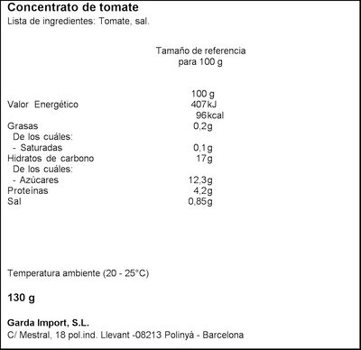 Tomate doble concentrado Mutti 130g
