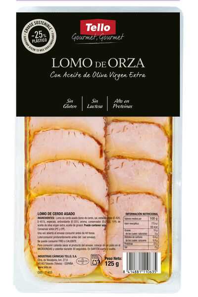 Lomo de orza Tello 125gr