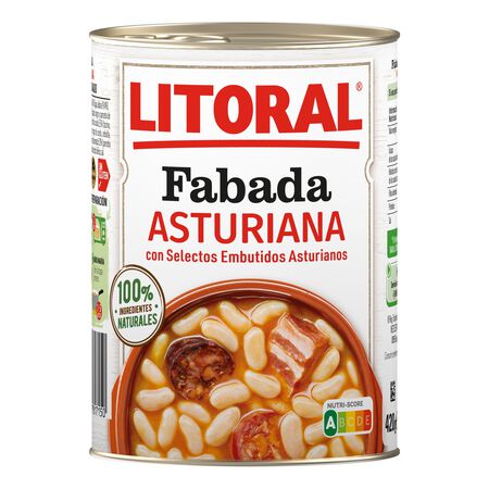 Fabada asturiana con selectos embutidos Litoral 435g