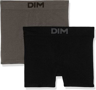 Boxer seamless noir/gris 2 unidades Dim T-4