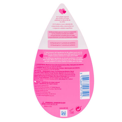 Champ&uacute; infantil Johnson's 500ml gotas brillo