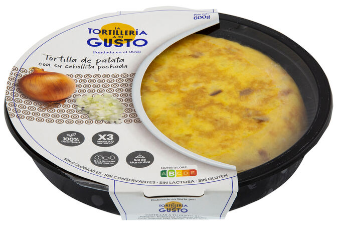 Tortilla de patata con cebolla La Tortillería a tu gusto 600g
