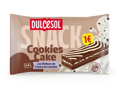 Dulcesol Pastelito relleno con crema de cookies 114g