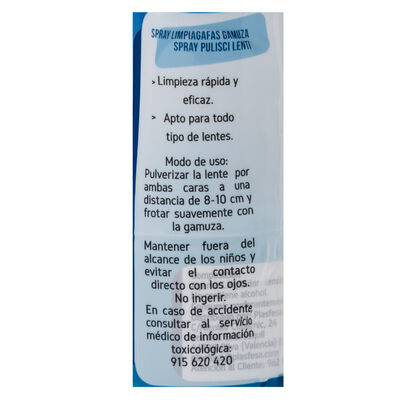 Limpiagafas Clean&Go spray 30ml incluye gamuza