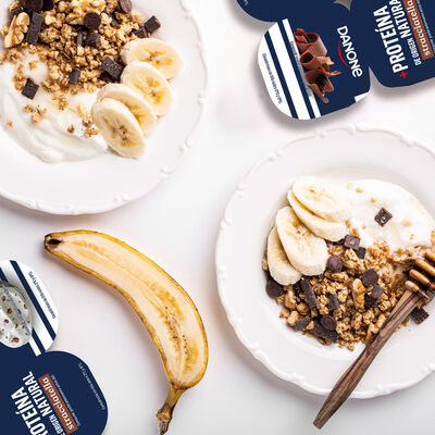 Yogur proteínas Danone pack 4 stracciatella