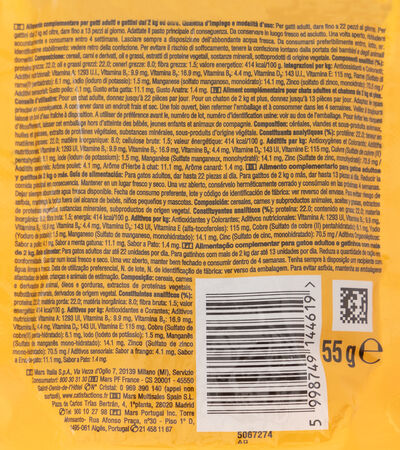 Snack para gato Catisfactions aves a la brasa 55g