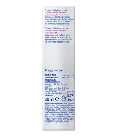 &Aacute;cido hialuronico cellular Nivea 30 ml expert filler serum rellenador