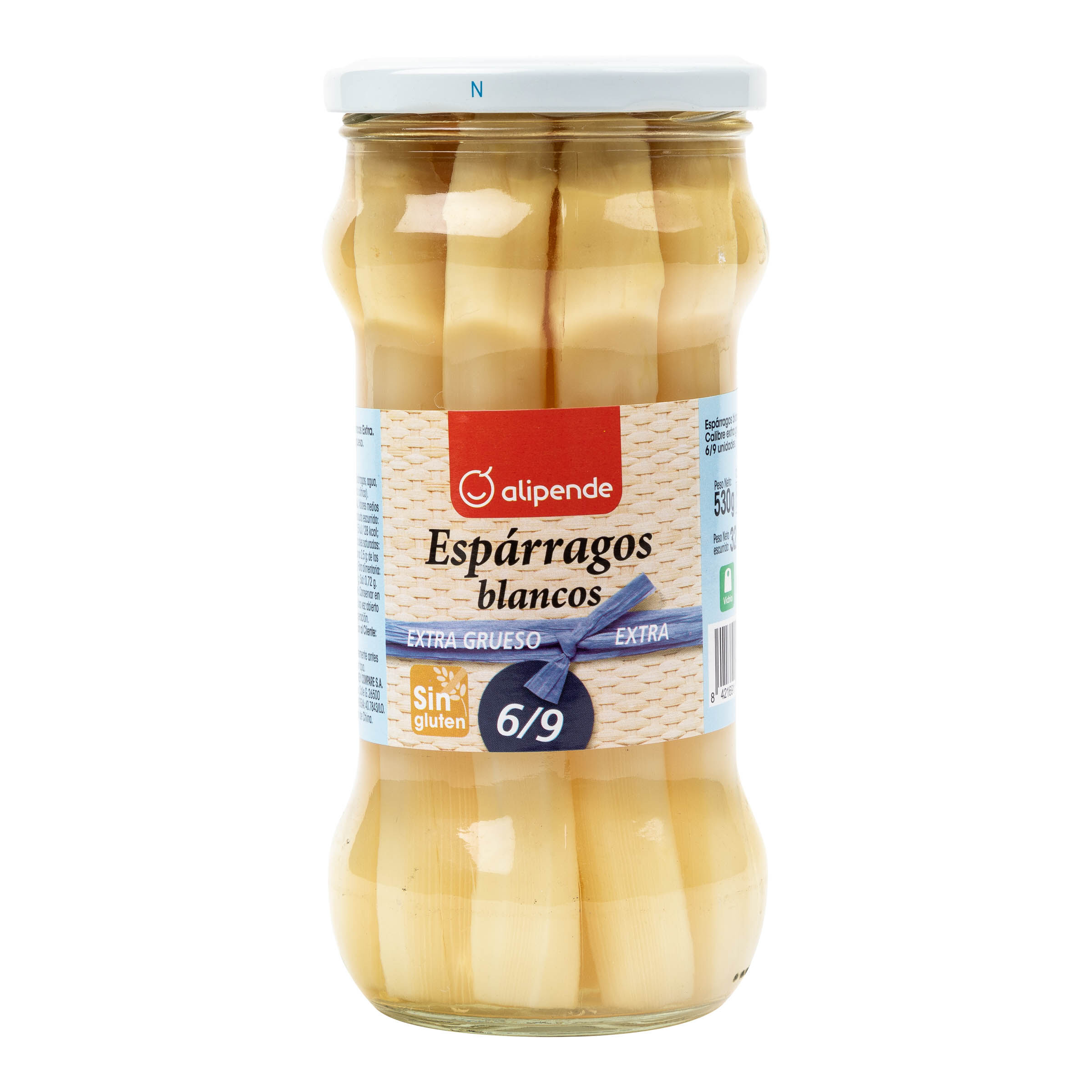 Esparragos blancos muy grueso Alipende 325g (6/9 piezas)