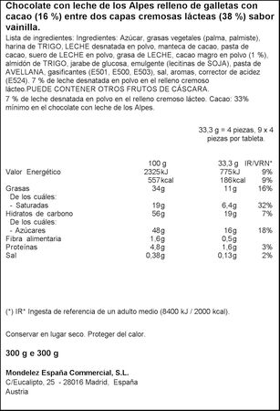 Chocolate con Oreo mmmax Milka 300g
