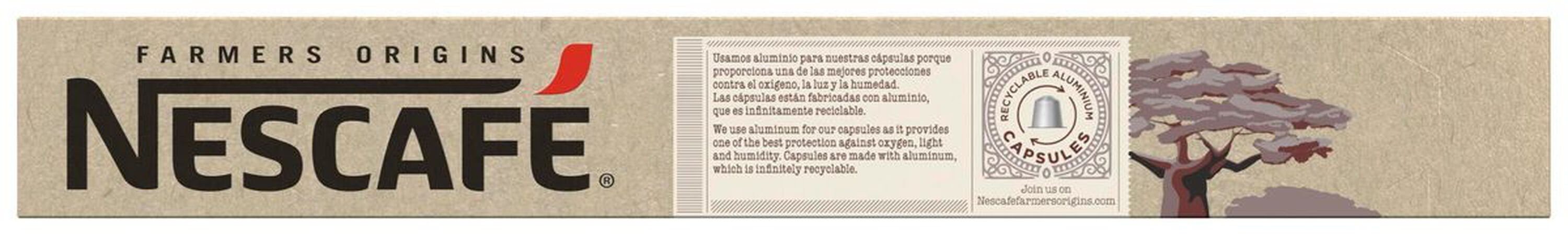 Café origen áfrica ristretto Nescafé 10 cápsulas