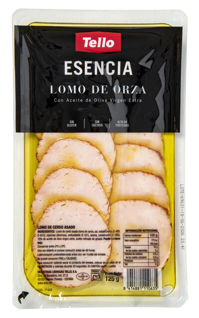 Lomo de orza Tello 125gr