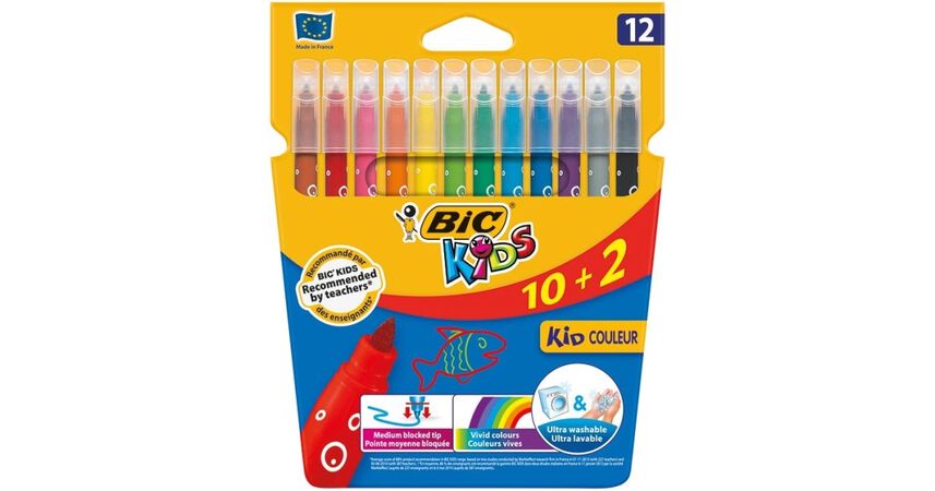 Rotulador Kids Bic 10+2U Colores