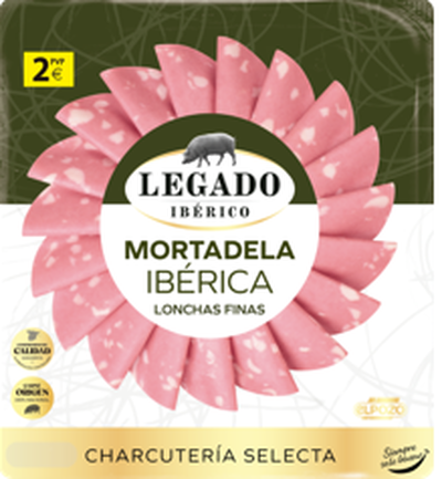 Mortadela ibérica en lonchas finas Legado Ibérico 150g