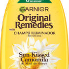Champ&uacute; iluminador Garnier Original Remedies 400ml camomila y miel de flores