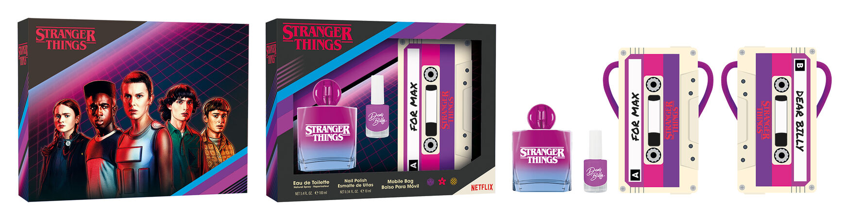 Estuche de colonia Stranger Things EDT + GEL + NECESER